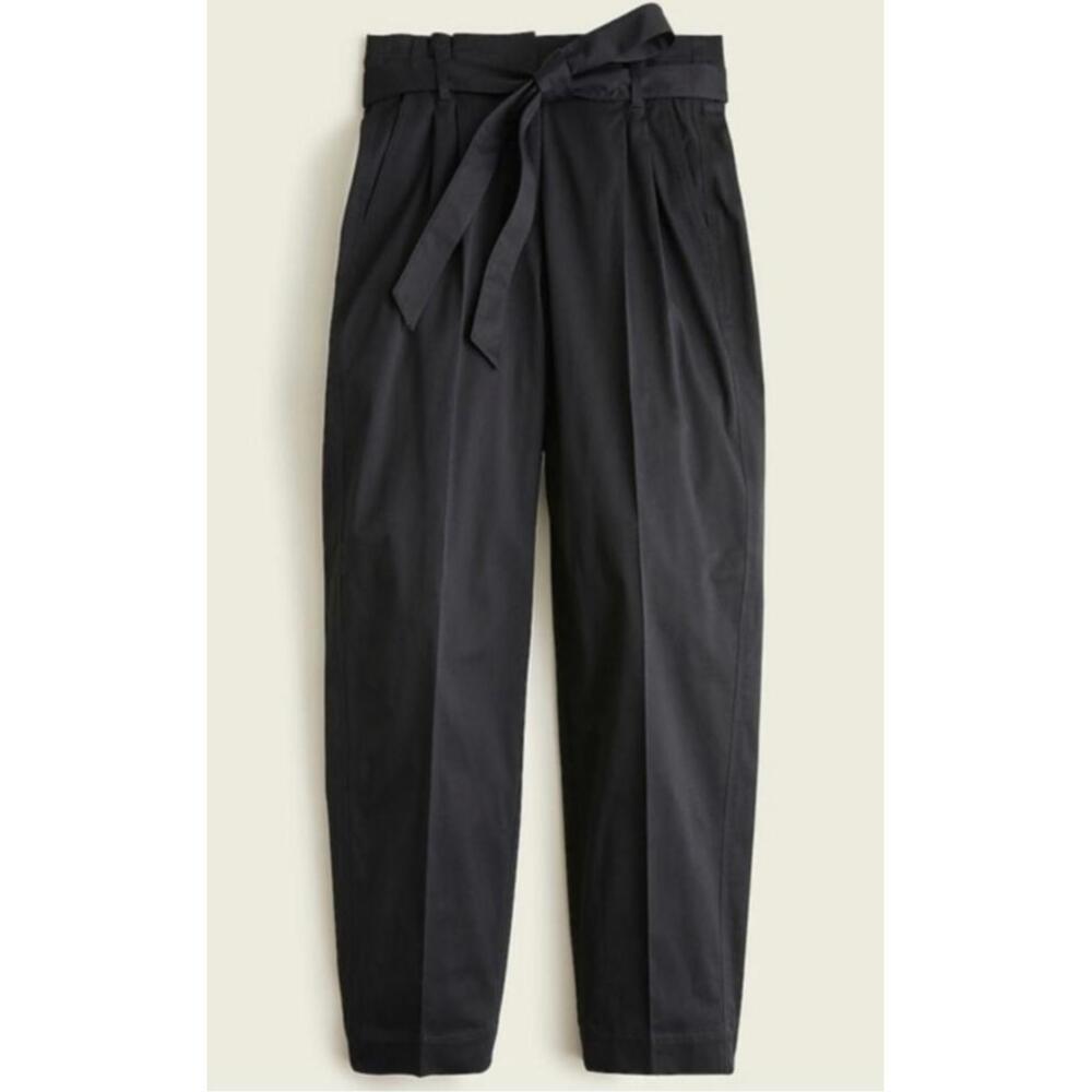 J crew Collection Black Pleated Trousers with Belt